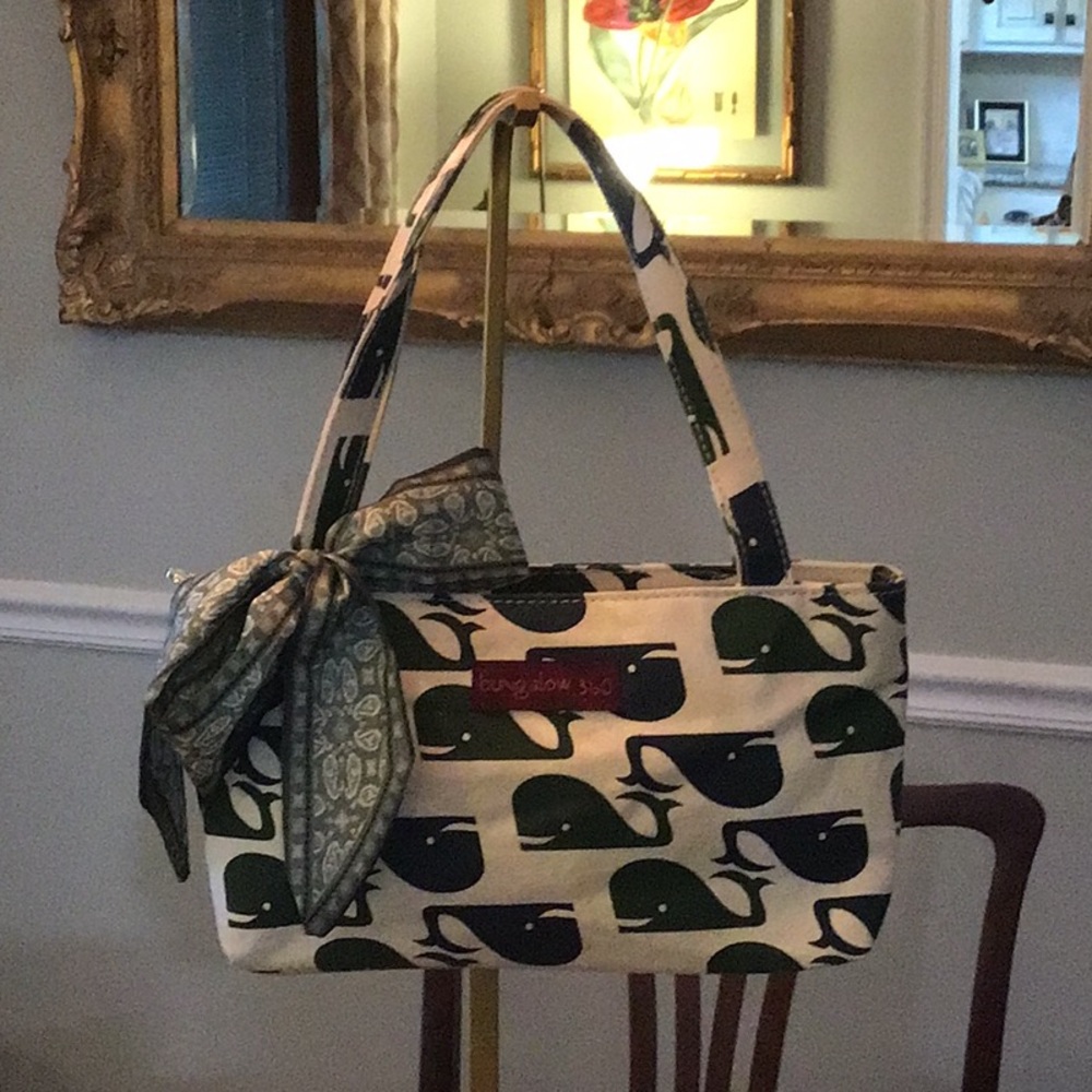 Bungalow 360 Whales Canvas Tote